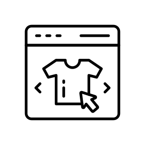 Online, Shopping, Ecommerce, Clothing, Store icon