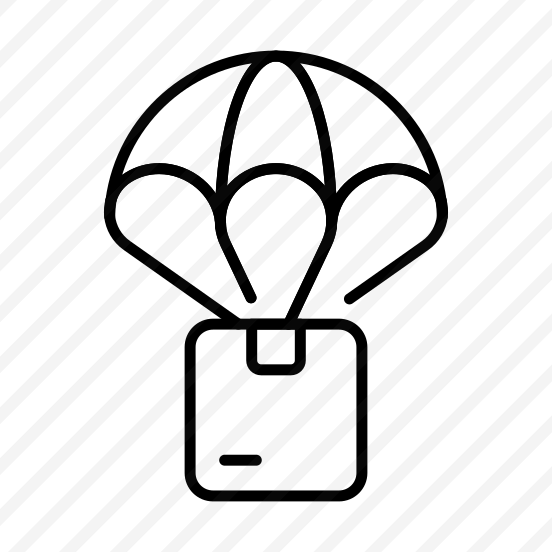 Parachute, Delivery, Air, Airdrop, Shipping preview