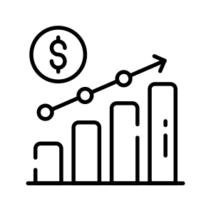 Profit, Chart, Earnings, Business, Growth icon
