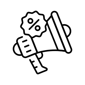 Promotion, Marketing, Offer, Announcement, Discount icon