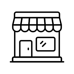 Shop, Store, Marketplace, Awning, Business icon