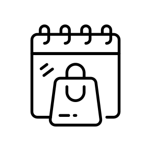 Shopping, Schedule, Planning, Purchase, Bag icon