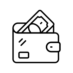 Wallet, Billfold, Purse, Notecase, Cardholder icon