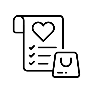 Wishlist, Checklist, Save, Favorite, Online icon