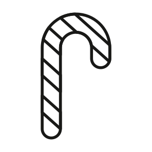 Candy, Cane, Sweet, Confectionery, Stick icon