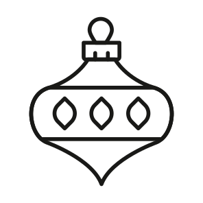 Christmas, Bauble, Decoration, Ball, Luminous icon