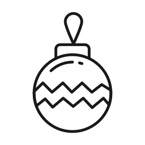 Christmas, Baubles, Decoration, Ball, Luminous icon