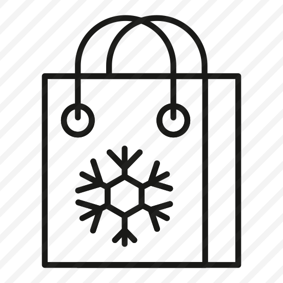 Christmas, Shopping, Bag, Jute, Tote preview