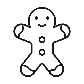 Gingerbread, Bread, Baked, Loaf, Confectionery icon