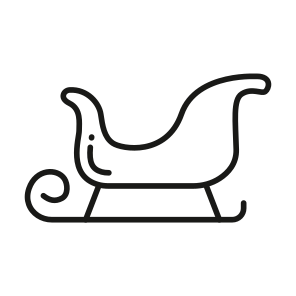 Sleigh, Transport, Conveyance, Vehicle, Ride icon