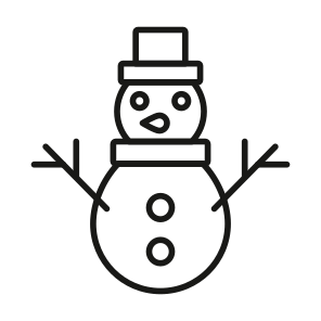 Snowman, Christmas, Sculpture, Snow, Festive icon