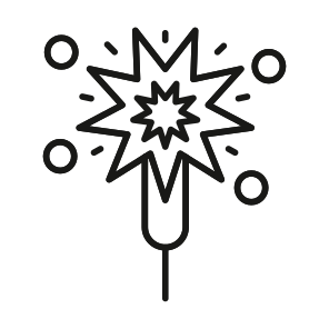 Sparkler, Pyrotechnics, Celebration, Fireworks, Party icon