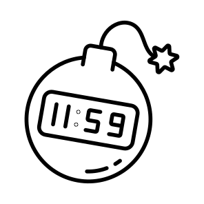Christmas, Bomb, Timer, Deadline, Fireworks, icon