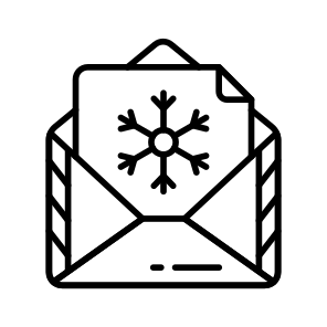 Christmas, New Year, Mail, Email, Message, icon