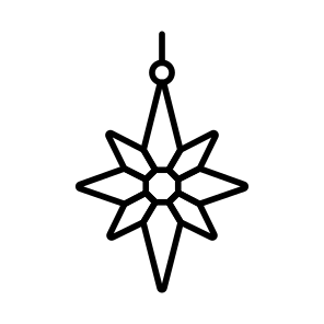 Christmas, Ornament, Star, Decoration, Celebration, icon