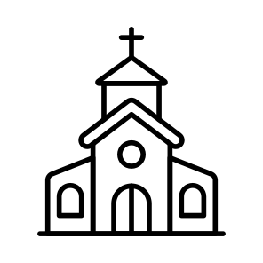 Church, House, Home, Building, Catholic, icon