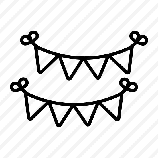 Garlands, Decoration, Pennants, Buntings, Streamer, preview