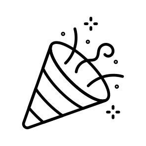Party, Celebration, Party, Popper, Confetti, icon