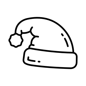 Santa, Hat, Cap, Beanie, Clothing, icon