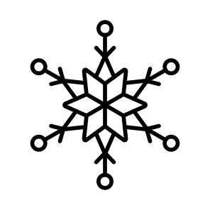 Snowflake, Winter, Cold, Weather, Frozen, icon