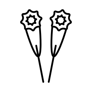 Sparkler, New Year, Celebration, Christmas, Firework, icon