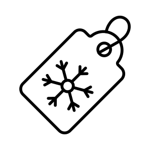 Winter, Tags, Sale, Offer, Christmas, icon