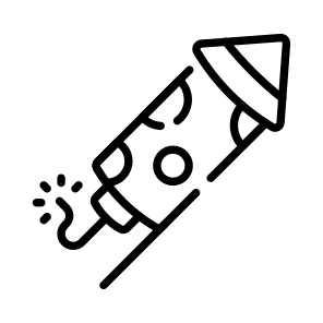 Firecracker, Fireworks, Pyrotechnics, Celebration, Rocket icon