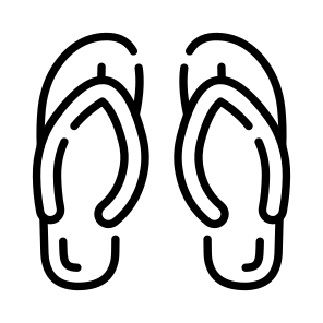 Flops, Slippers, Shoes, Sandals, Footwear icon