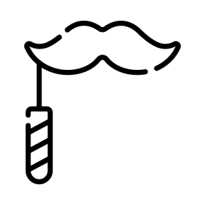 Mustache, Hairs, Fake, Prop, Accessory icon