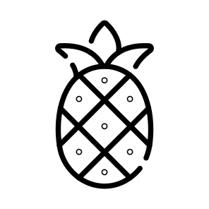 Pineapple, Ananas, Fruit, Food, Edible icon