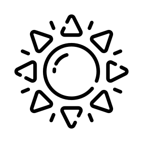 Sun, Solar, Sunshine, Sunlight, Nature icon