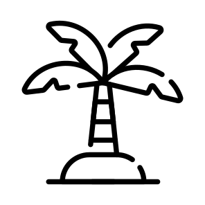 Tree, Beach, Island, Nature, Tropical icon