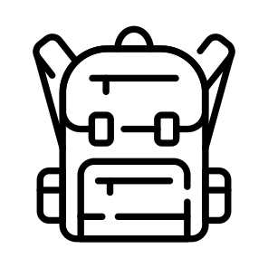 Backpack, Knapsack, Rucksack, Bag, Baggage icon