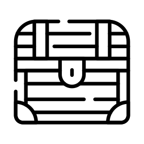 Box, Chest, Wealth, Treasure, Container icon