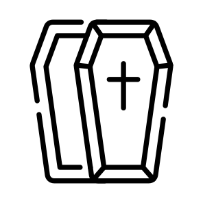 Coffin, Casket, Buried, Artifact, Death icon