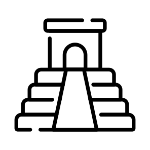 Itza, Chichen, Landmark, Monument, Building icon