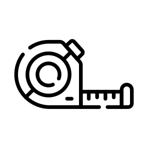 Measuring, Tape, Artefact, Inches, Tool icon