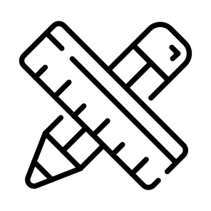 Scale, Stationery, Measurement, Study, Pencil icon