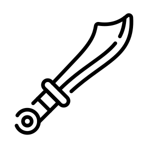 Sword, Saber, Dagger, Weapon, Tool icon