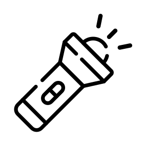Torch, Light, Flashlight, Rechargeable, Illumination icon