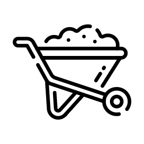 Wheelbarrow, Barrow, Cart, Handcart, Pushcart icon