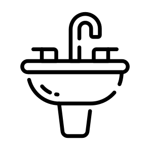 Basin, Sink, Washbowl, Bathroom, Lavatory icon