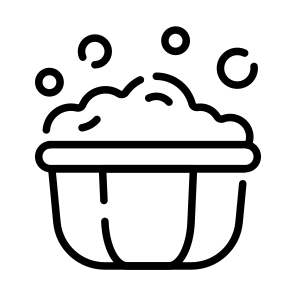Bubbles, Tub, Water, Housekeeping, Laundry icon