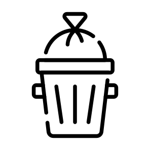Dustbin, Trash, Waste, Garbage, Disposal icon