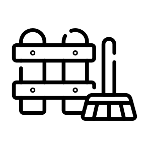 Fence, Brush, Dusting, Barrier, Housekeeping icon