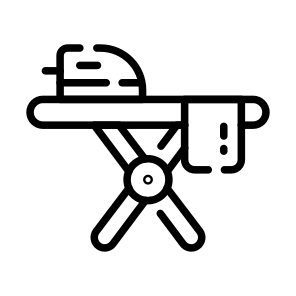 Iron, Board, Stand, Press, Housekeeping icon