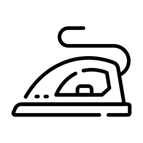 Iron, Press, Electronic, Appliance, Equipment icon