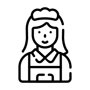 Maid, Servant, Helper, Housekeeper, Houseworker icon
