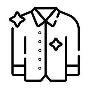 Washed, Clothes, Apparel, Garment, Shirt icon