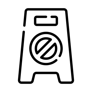 Wet, Floor, Sign, Board, Housekeeping icon